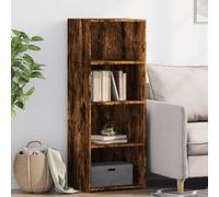 vidaXL Buffet haut chêne fumé 45x41x124 cm bois d'ingénierie Marron