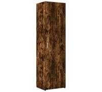 vidaXL Buffet Haut chêne fumé 50x42,5x185 cm Bois d'ingénierie, Buffet, Armoire de Rangement, Panneau latéral, Armoire, Armoire latérale
