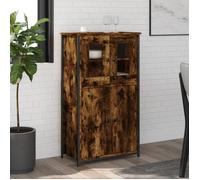 vidaXL Buffet haut chêne fumé 62x32x106,5 cm bois d'ingénierie 834207