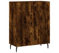 Vidaxl Buffet Haut Chêne Fumé 69,5x34x180 Cm Bois D'ingénierie Multicolore