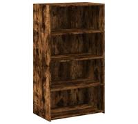 vidaXL Buffet Haut chêne fumé 70x41x124 cm Bois d'ingénierie, Buffet, Placard, Armoire latérale, Armoire, Armoire de Rangement, Armoire Haute