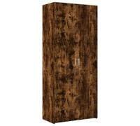 vidaXL Buffet Haut chêne fumé 80x42,5x185 cm Bois d'ingénierie