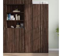 vidaXL Buffet Haut chêne Marron 30x42,5x185 cm Bois d'ingénierie, Buffet, Armoire de Rangement, Panneau latéral, Armoire, Armoire latérale