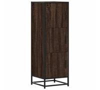 Buffet haut chêne marron 35,5x35x106,5 cm bois ingénierie métal vidaXL