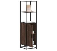 Vidaxl Buffet Haut Chêne Marron 35,5x35x139 Cm Bois D'ingénierie Métal Multicolore