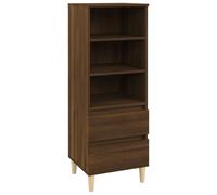 Vidaxl Buffet Haut Chêne Marron 40x36x110 Cm Bois D'ingénierie Marron