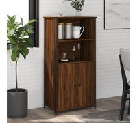 vidaXL Buffet haut chêne marron 62x36x121,5 cm bois d'ingénierie 834214