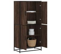 vidaXL Buffet haut chêne marron 68x35x139 cm bois d'ingénierie