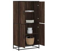 Vidaxl Buffet Haut Chêne Marron 68x35x139 Cm Bois D'ingénierie Marron