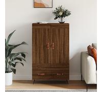 Vidaxl Buffet Haut Chêne Marron 69,5x31x115 Cm Bois D'ingénierie Multicolore