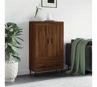 vidaXL Buffet haut chêne marron 69,5x31x115 cm bois d'ingénierie830347 Marron G