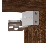 vidaXL Buffet haut Chêne marron 69,5x34x180 cm Bois d'ingénierie 3189300