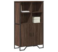 Buffet haut chêne marron 79,5x35,5x137,5 cm bois d ingénierie