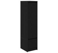 vidaXL Buffet Haut chêne Noir 29,5x34x119,5 cm Bois d'ingénierie