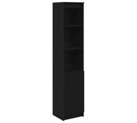 vidaXL Buffet haut chêne noir – Bois d'ingénierie – 37,5×35×180 cm
