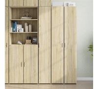 vidaXL Buffet haut Chêne Sonoma 30x42,5x185 cm bois d'ingénierie Marron