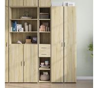 Vidaxl Buffet Haut Chêne Sonoma 30x42,5x185 Cm Bois D'ingénierie Multicolore