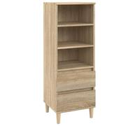 vidaXL Buffet haut Chêne sonoma 40x36x110 cm Bois d'ingénierie Marron