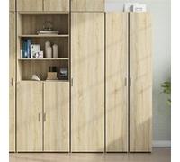 vidaXL - Buffet haut chêne Sonoma - Bois d'ingénierie 45x42,5x185 cm - Multicolore