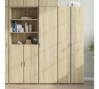 Vidaxl Buffet Haut Chêne Sonoma 45x42,5x185 Cm Bois D'ingénierie Multicolore