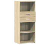 vidaXL Buffet Haut chêne Sonoma 50x42,5x124 cm Bois d'ingénierie, Buffet, Placard, Armoire latérale, Armoire, Armoire de Rangement, Armoire Haute