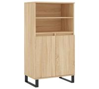 vidaXL Buffet haut Chêne sonoma 60 x 36 x 110 cm Bois d'ingénierie Marron