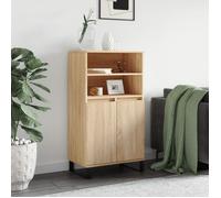 vidaXL Buffet haut Chêne sonoma 60x36x110 cm Bois d'ingénierie 831495