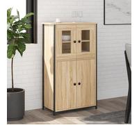 vidaXL Buffet haut chêne sonoma 62x32x106,5 cm bois d'ingénierie 834206