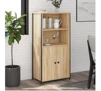 vidaXL Buffet haut chêne sonoma 62x36x121,5 cm bois d'ingénierie 834211