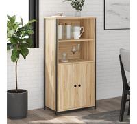 vidaXL Buffet haut chêne sonoma 62x36x121,5 cm bois d'ingénierie 834211