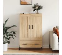 Vidaxl Buffet Haut Chêne Sonoma 69,5x31x115 Cm Bois D'ingénierie Multicolore