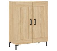 Vidaxl Buffet Haut Chêne Sonoma 69,5x34x180 Cm Bois D'ingénierie Multicolore