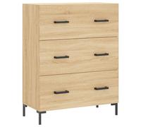 Vidaxl Buffet Haut Chêne Sonoma 69,5x34x180 Cm Bois D'ingénierie Multicolore