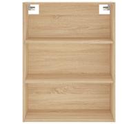 Vidaxl Buffet Haut Chêne Sonoma 69,5x34x180 Cm Bois D'ingénierie Multicolore