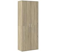 vidaXL Buffet haut chêne sonoma 70x35x180 cm bois d'ingénierie, buffet, meuble de rangement, armoire haute, armoire, armoire