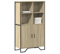 Buffet haut chêne sonoma 79,5x35,5x137,5 cm bois d ingénierie