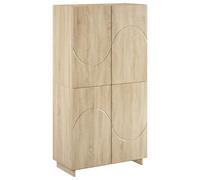 vidaXL Buffet Haut Chêne Sonoma 79x41x151 cm Bois d'ingénierie