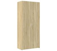 Vidaxl Buffet Haut Chêne Sonoma 80x42,5x185 Cm Bois D'ingénierie Multicolore
