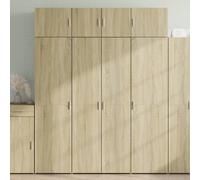 Vidaxl Buffet Haut Chêne Sonoma 80x42,5x185 Cm Bois D'ingénierie Multicolore