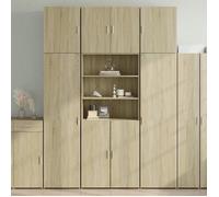 vidaXL Buffet haut Chêne Sonoma 80x42,5x249 cm Bois d'ingénierie Multicolore
