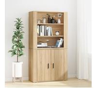 vidaXL Buffet haut Chêne sonoma Bois d'ingénierie 3185362