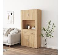 vidaXL Buffet haut 3185370 – Chêne Sonoma, Bois d'ingénierie