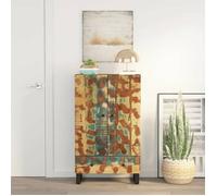vidaXL Buffet haut et tiroir 60x33x100 cm bois massif récupération/fer 352935