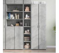 vidaXL Buffet haut gris béton 30x41x185 cm bois d'ingénierie, buffet, placard, armoire latérale, armoire, armoire de 846414