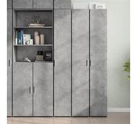 vidaXL Buffet haut Gris béton – Bois d'ingénierie 30×42,5×185 cm