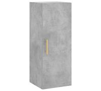 vidaXL Buffet Haut, Armoire de Rangement avec Pieds, Meuble de Rangement, Organisateur Salon Salle de Séjour, Moderne, Gris Béton Bois d'Ingénierie Gris