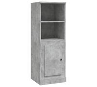 Vidaxl Buffet Haut Gris Béton 36x35,5x103,5 Cm Bois D'ingénierie Multicolore