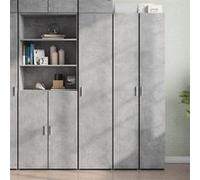 vidaXL Buffet haut 3281402 gris béton 40x42,5x185 cm bois d'ingénierie