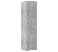 vidaXL Buffet haut gris béton 45x42,5x185 cm bois d'ingénierie, buffet, armoire de rangement, panneau latéral, armoire, 3281409 Gris G