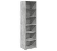 vidaXL Buffet Haut Gris béton 50x41x185 cm Bois d'ingénierie, Buffet, Armoire de Rangement, Armoire Haute, Armoire, Armoire latérale, Meuble de Salon